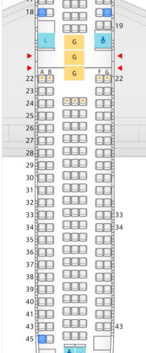 ANA/エアージャパン 767-300 エコノミークラス シートマップ