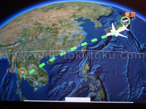 JAL国際線 エコノミークラス フライトマップ