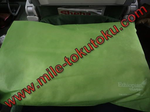 エチオピア航空 エコノミークラス 枕
