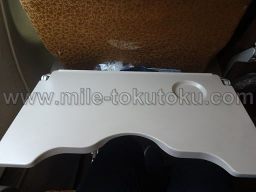 ガルーダインドネシア航空 エコノミークラス テーブル