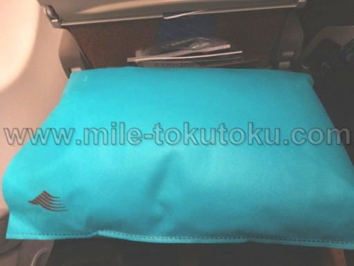 ガルーダインドネシア航空 エコノミークラス 枕