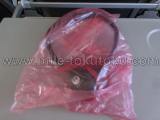 JAL国際線 B737 エコノミークラス ヘッドフォン