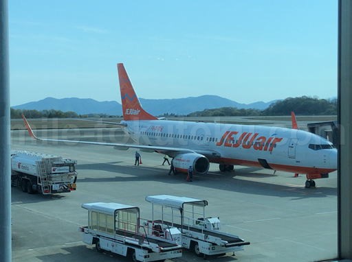 チェジュ航空 ボーイング737型機の飛行機
