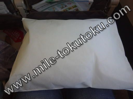 大韓航空 エコノミークラス 枕