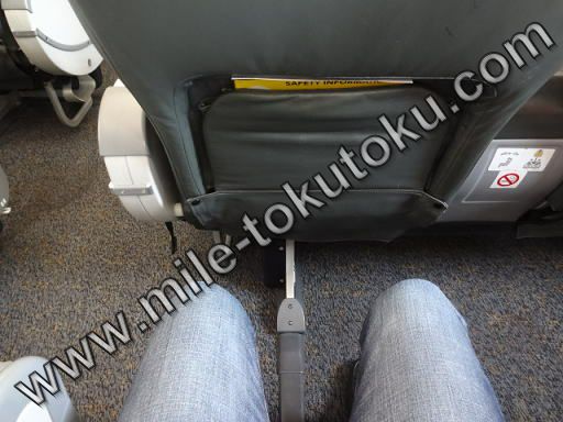 スクート航空 ビジネスクラス 足元