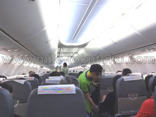 春秋航空/スプリングジャパン 天井にもモニターなし