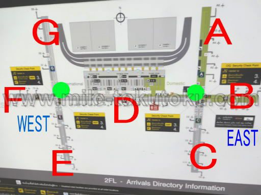 バンコク/スワンナプーム空港 ターミナルマップ
