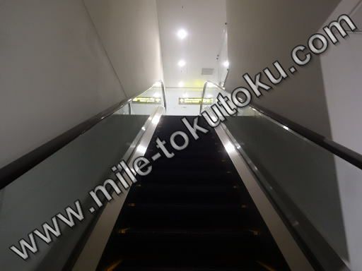 ハノイ空港 乗り継ぎ エスカレーターで上の階に