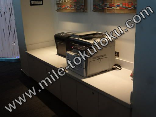 アトランタ空港 デルタ航空ラウンジ プリンター