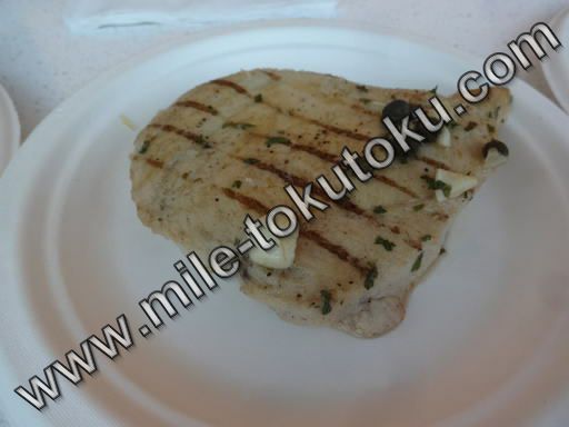 アトランタ空港 デルタ航空ラウンジ チキンステーキ