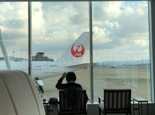 福岡空港 カードラウンジTIME/サウス 窓の景色