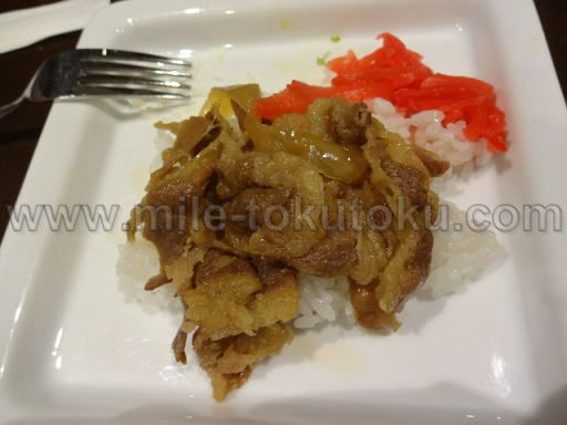 羽田空港 国際線 TIATラウンジ 牛丼