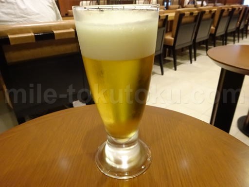 鹿児島空港 JALサクララウンジ ビールグラス