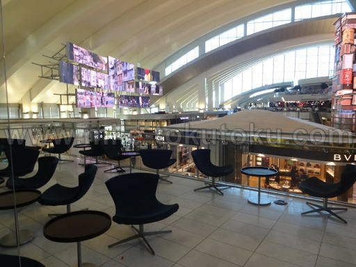 ロサンゼルス空港 大韓航空ラウンジ テラス席