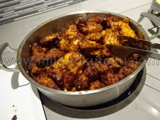 ロサンゼルス空港 大韓航空ラウンジ 肉