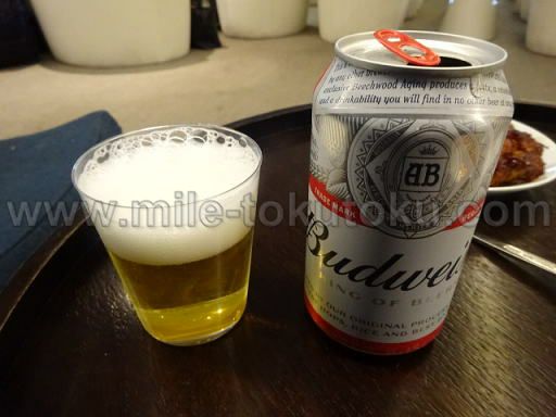 ロサンゼルス空港 大韓航空ラウンジ バドワイザー