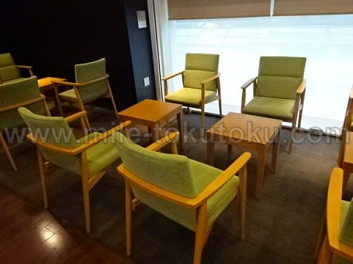 岡山空港 カードラウンジ「マスカット」 椅子席