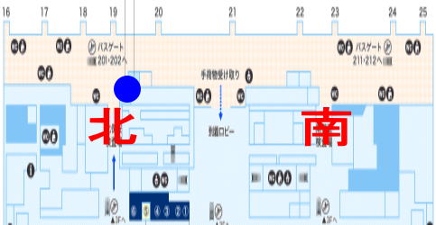 関西国際空港 国内線ANAラウンジ マップ・場所