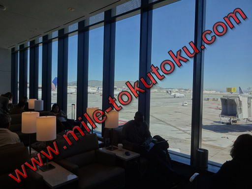 サンフランシスコ空港 第3 ユナイテッド航空ラウンジ 窓