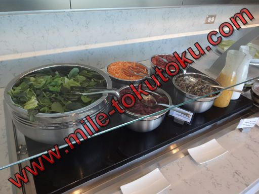 サンフランシスコ空港 第3 ユナイテッド航空ラウンジ サラダバー