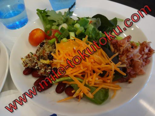 サンフランシスコ空港 第3 ユナイテッド航空ラウンジ サラダ