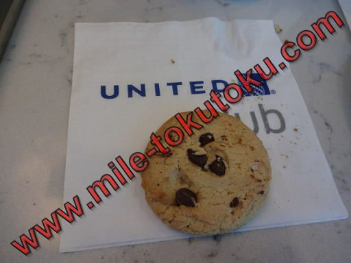 サンフランシスコ空港 第3 ユナイテッド航空ラウンジ クッキー