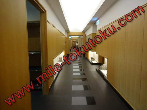 台北/桃園空港 JALラウンジ 廊下