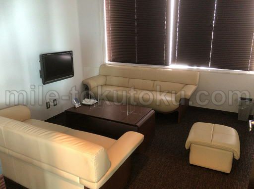 徳島空港 ラウンジ 個室の様子