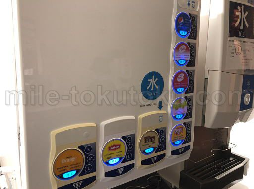 函館空港 ラウンジ ソフトドリンクバー