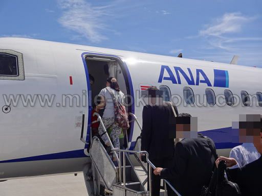 ANA プロペラ機 雨の日は大変