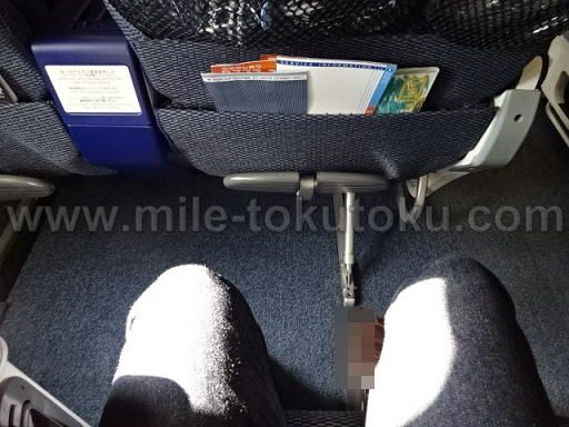 ANA国際線 プレミアムエコノミー 足元・シートマップ