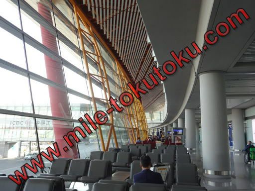 北京空港 ターミナル３Eの搭乗ゲートエリア