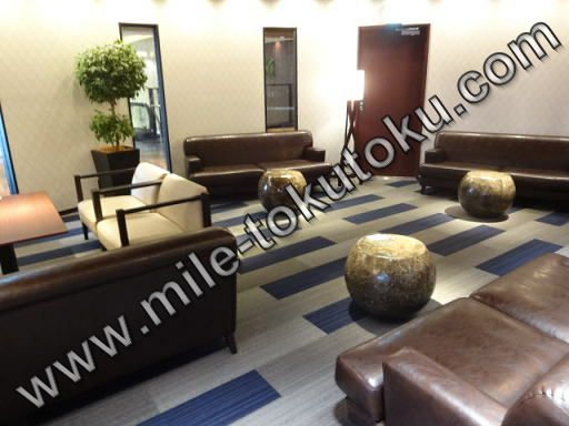 伊丹空港 ラウンジオーサカ 奥のソファー席