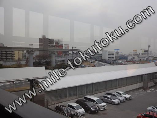 伊丹空港 旧ANAラウンジ モノレール側の景色