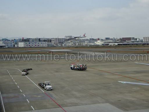 福岡空港 ANAラウンジ 窓からの景色