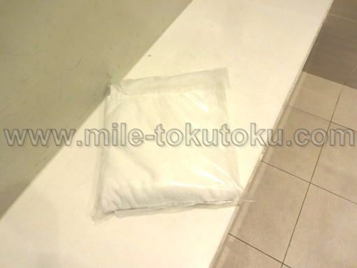 シンガポール空港 第1 dnataラウンジ タオル