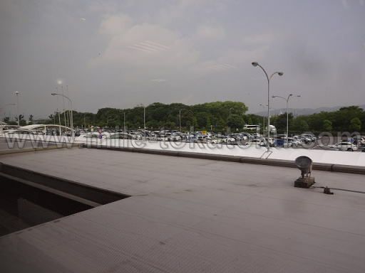 米子空港 ラウンジ大山 外の景色