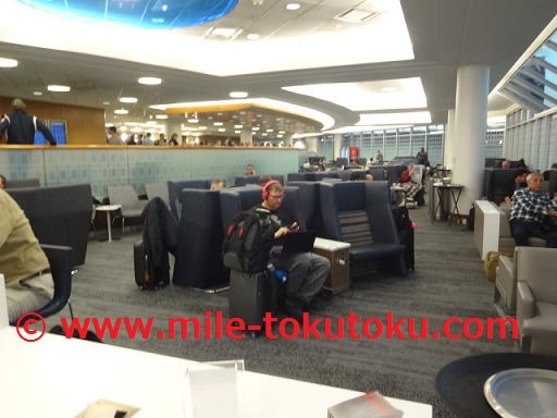 ミネアポリス空港 デルタ航空ラウンジ 全体の様子