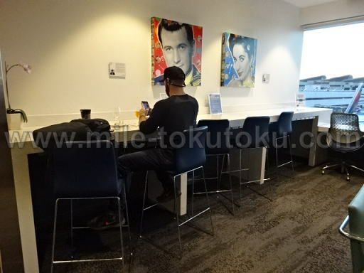 ロサンゼルス デルタ航空ラウンジ ビジネスエリア