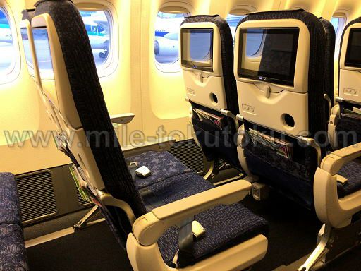 ANA国内線 普通席 モニター付き新シート