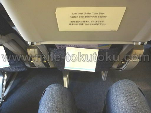 エアドゥ (AirDo) 足元・シートピッチ