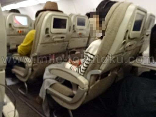 アシアナ航空 エコノミークラス A321 座っている乗客
