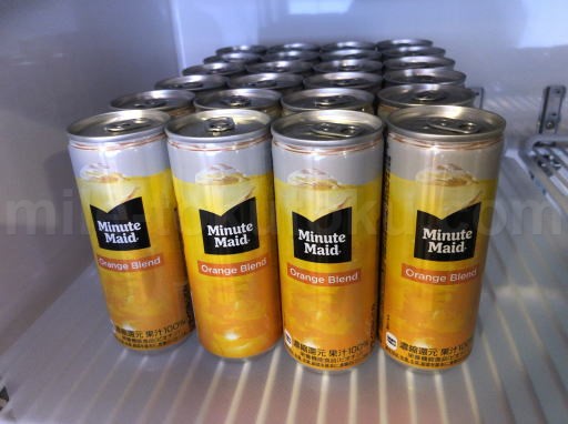 関西空港 大韓航空ラウンジ オレンジジュース