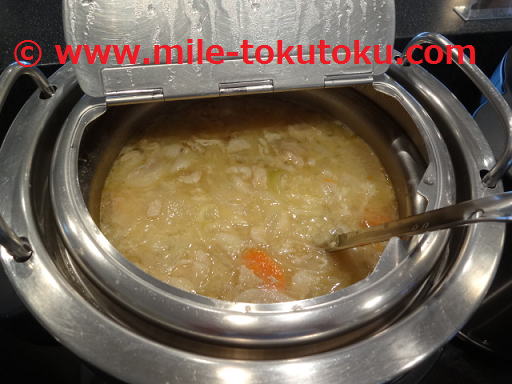 成田空港 デルタ航空ラウンジ スープ系