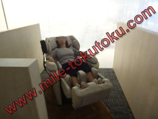 ソウル仁川空港 大韓航空ラウンジ マッサージチェア