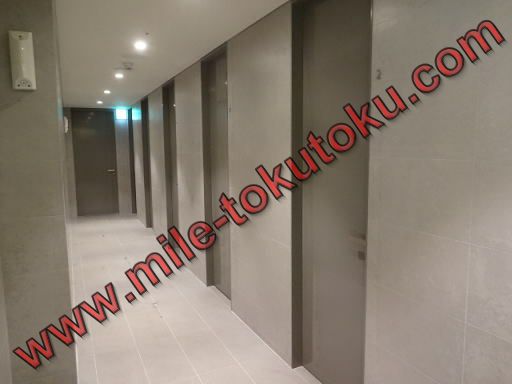 ソウル仁川空港 大韓航空ラウンジ シャワールームがある廊下