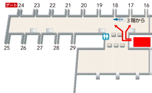 上海/浦東空港 中国東方航空ラウンジ マップ
