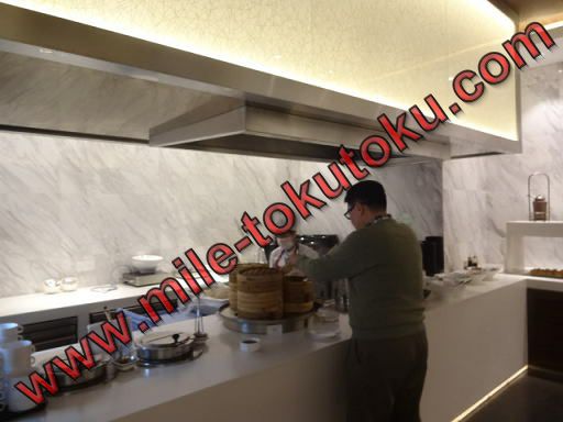 上海/浦東空港 中国東方航空ラウンジ ヌードルコーナー