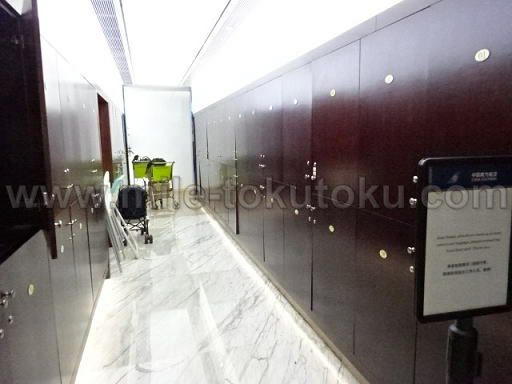 広州空港 中国南方航空ラウンジ ロッカー