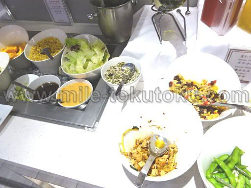 台北/桃園空港 チャイナエアラインラウンジ サラダバー